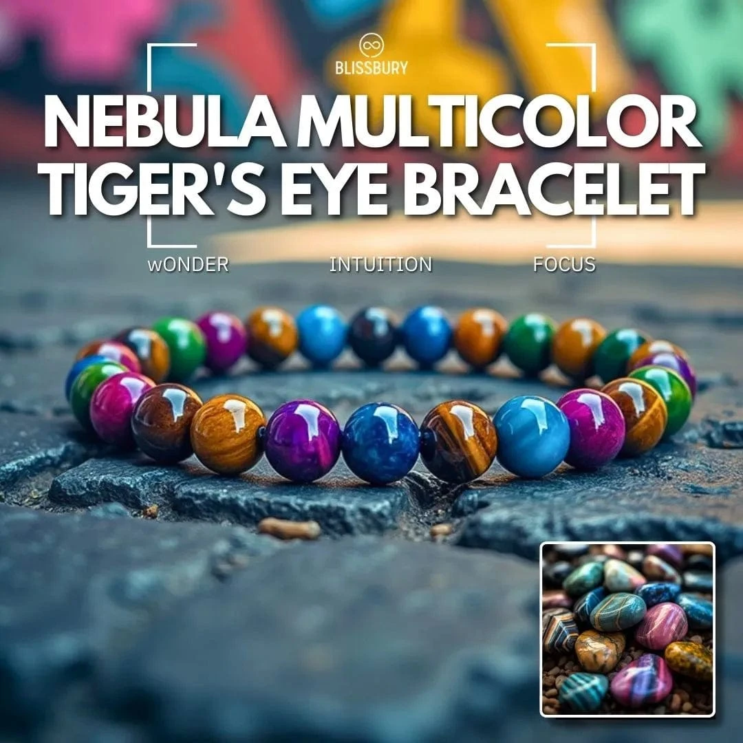 Nebula Multicolor Tiger's Eye Bracelet - Wonder, Intuition, Focus